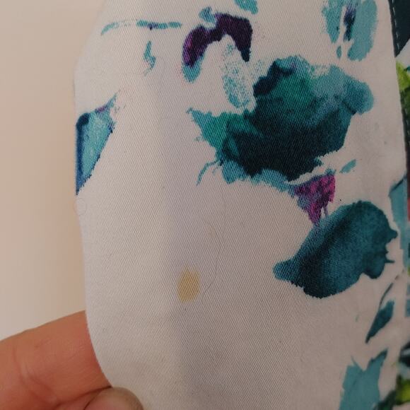 American Living Size 10 Floral Flower Print Dress Sleeveless Cotton Wedding - Picture 3 of 11